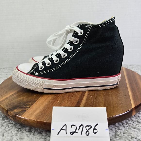 Converse CTAS All Star Lux Black Y2K Hidden Wedge Sneakers Womens 5.5 547198F - Picture 1 of 15